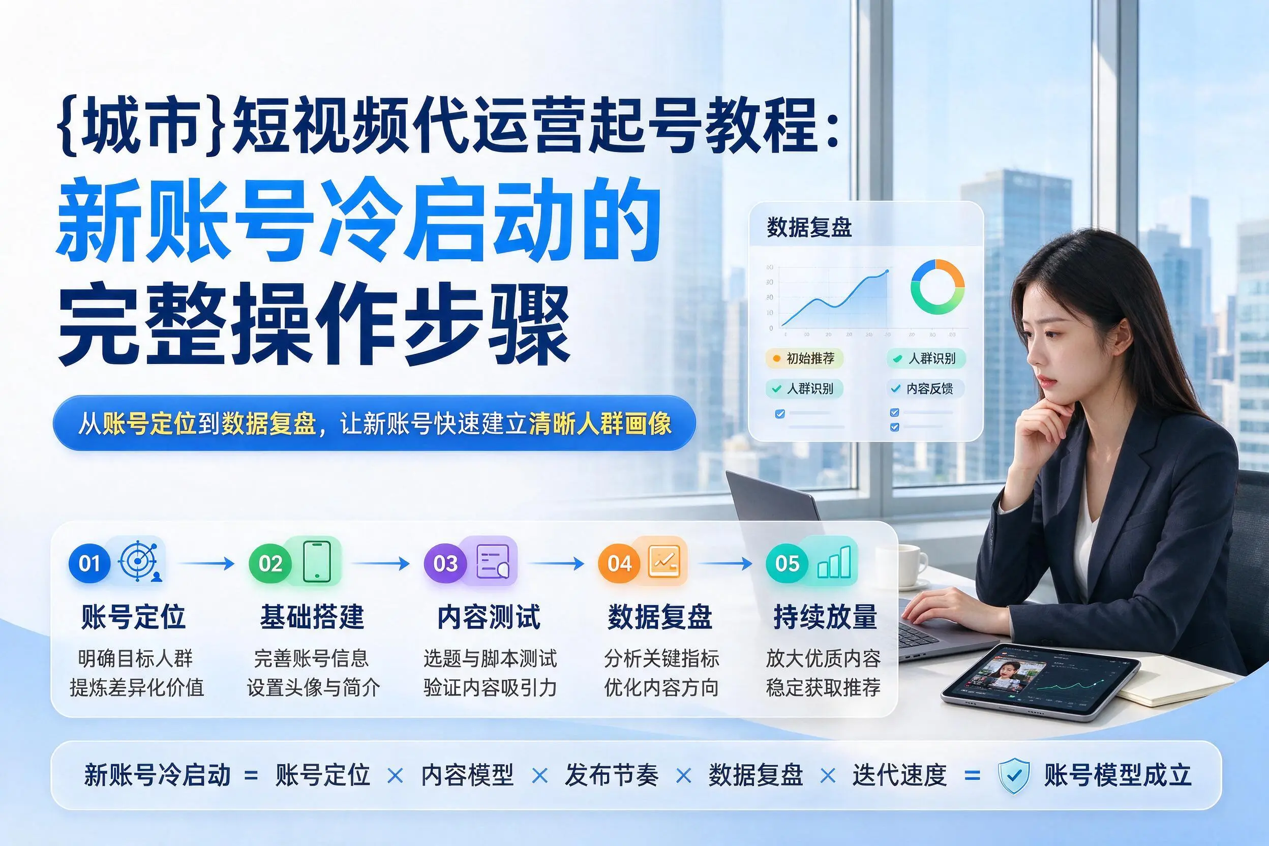 白杨短视频代运营起号教程：新账号冷启动的完整操作步骤