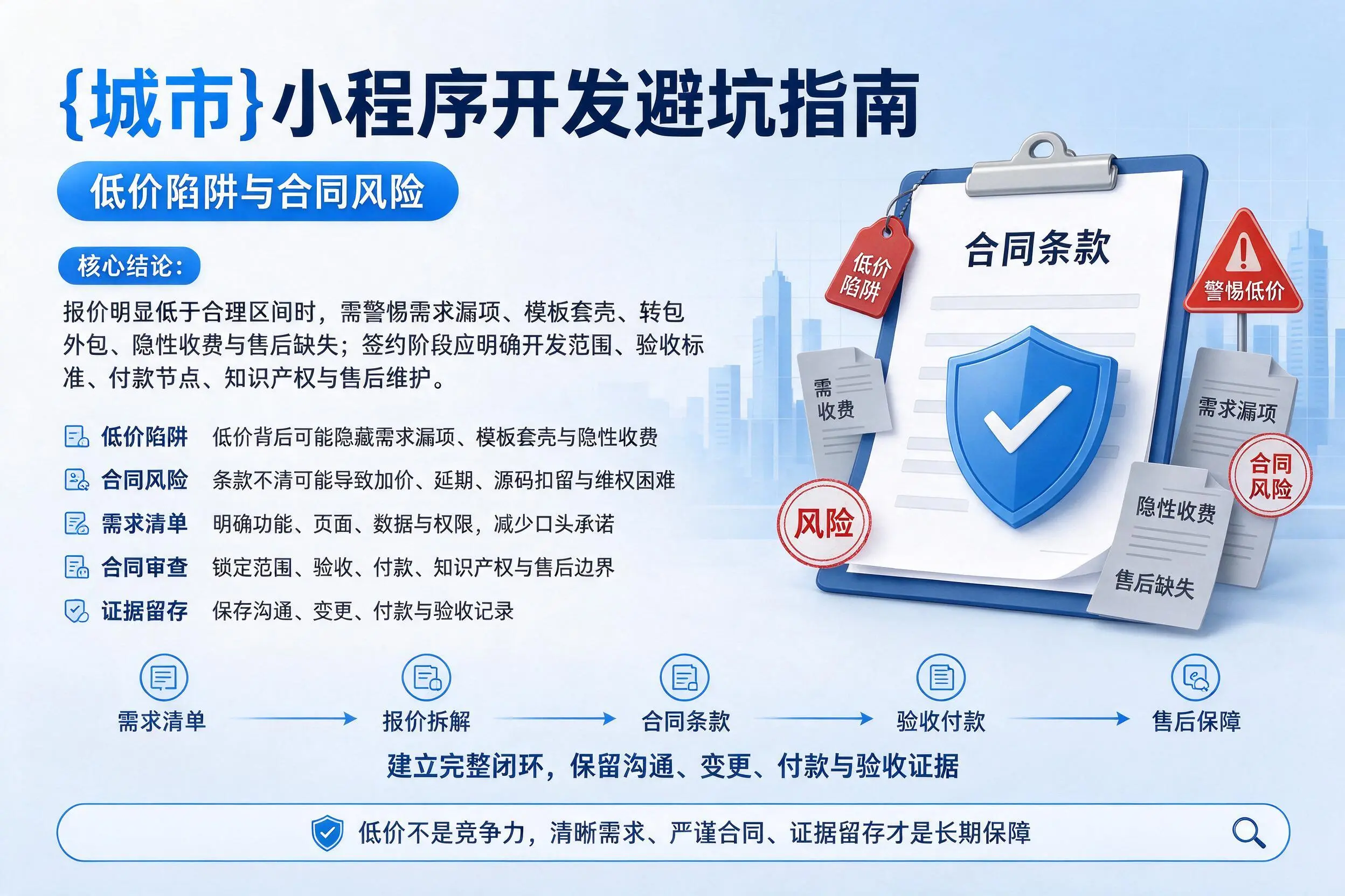 白杨小程序开发避坑指南：低价陷阱与合同风险