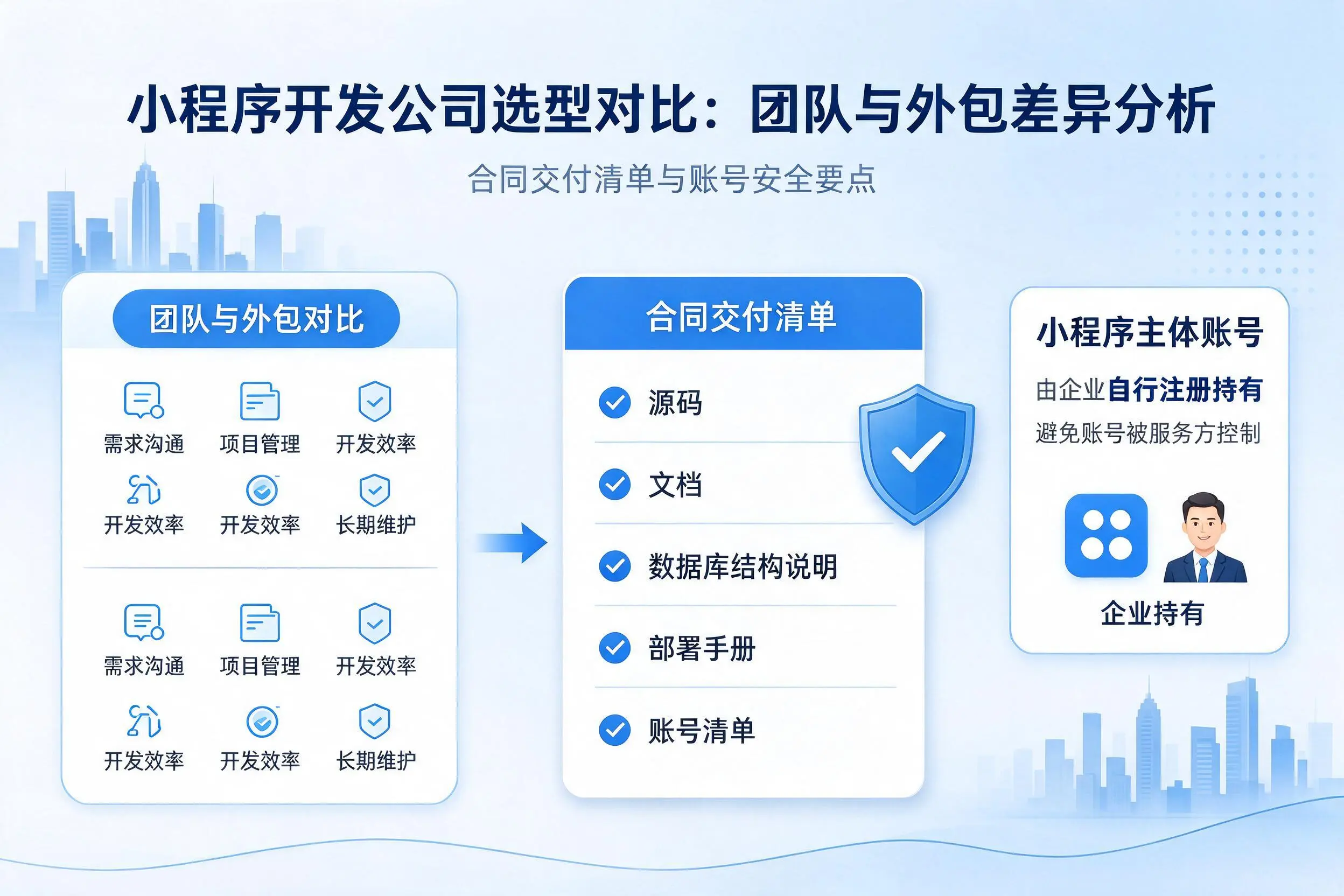 白杨小程序开发公司选型对比：团队与外包差异分析