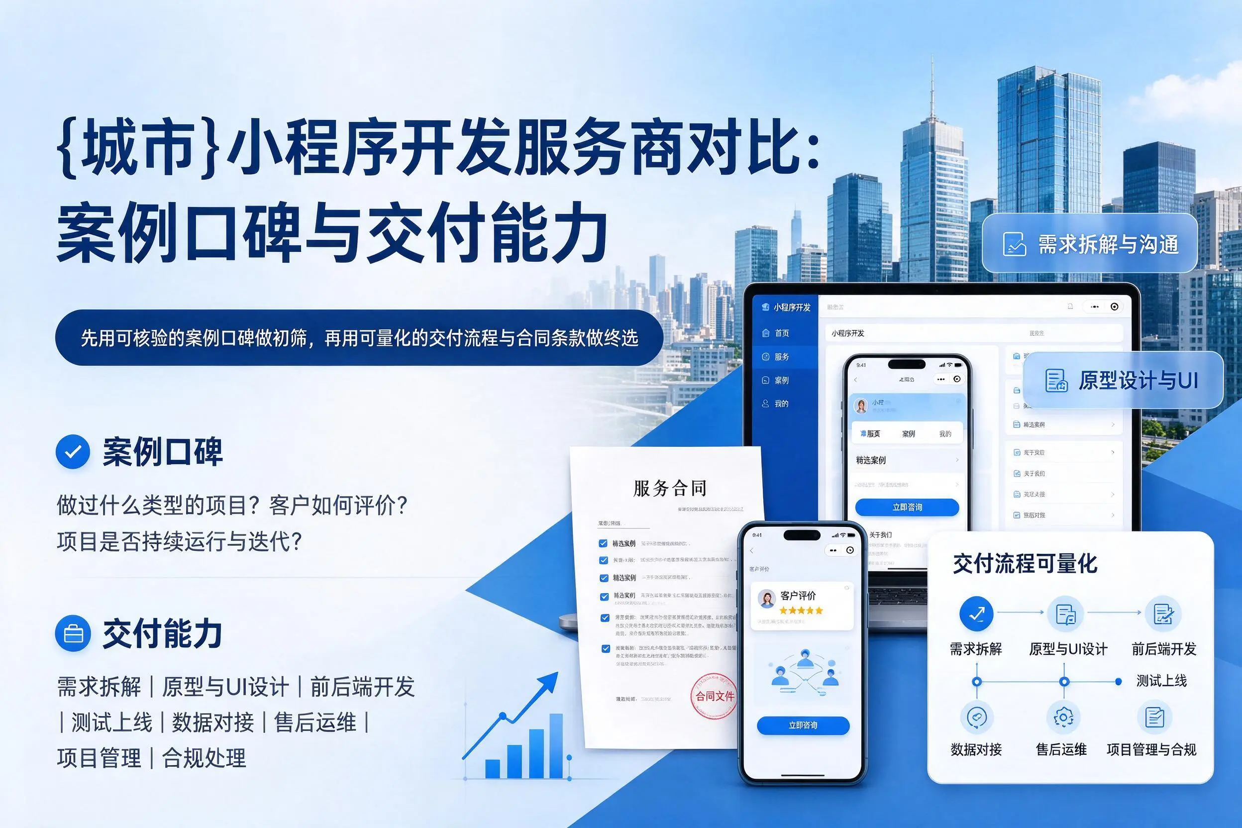 白杨小程序开发服务商对比：案例口碑与交付能力
