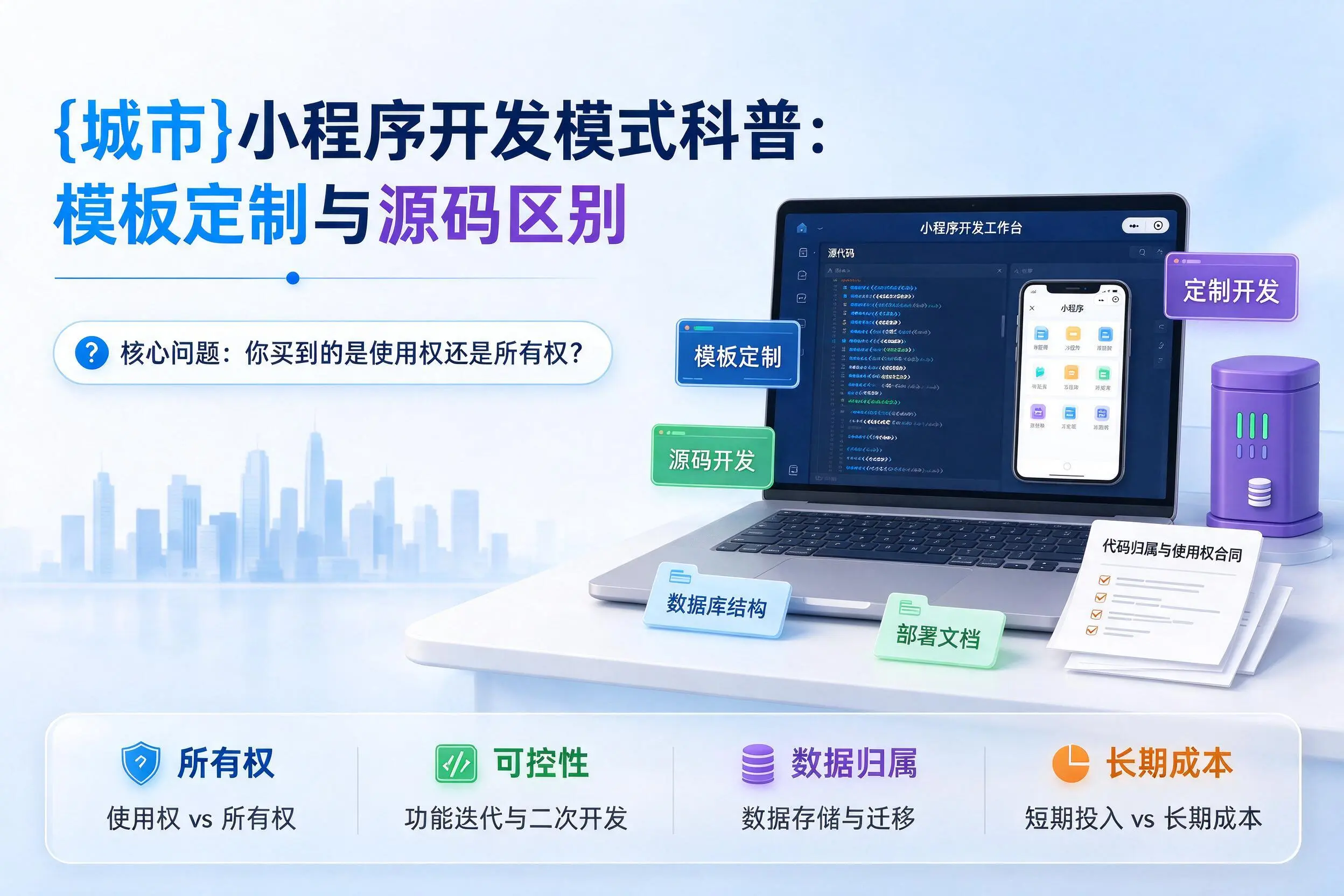 白杨小程序开发模式科普：模板定制与源码区别