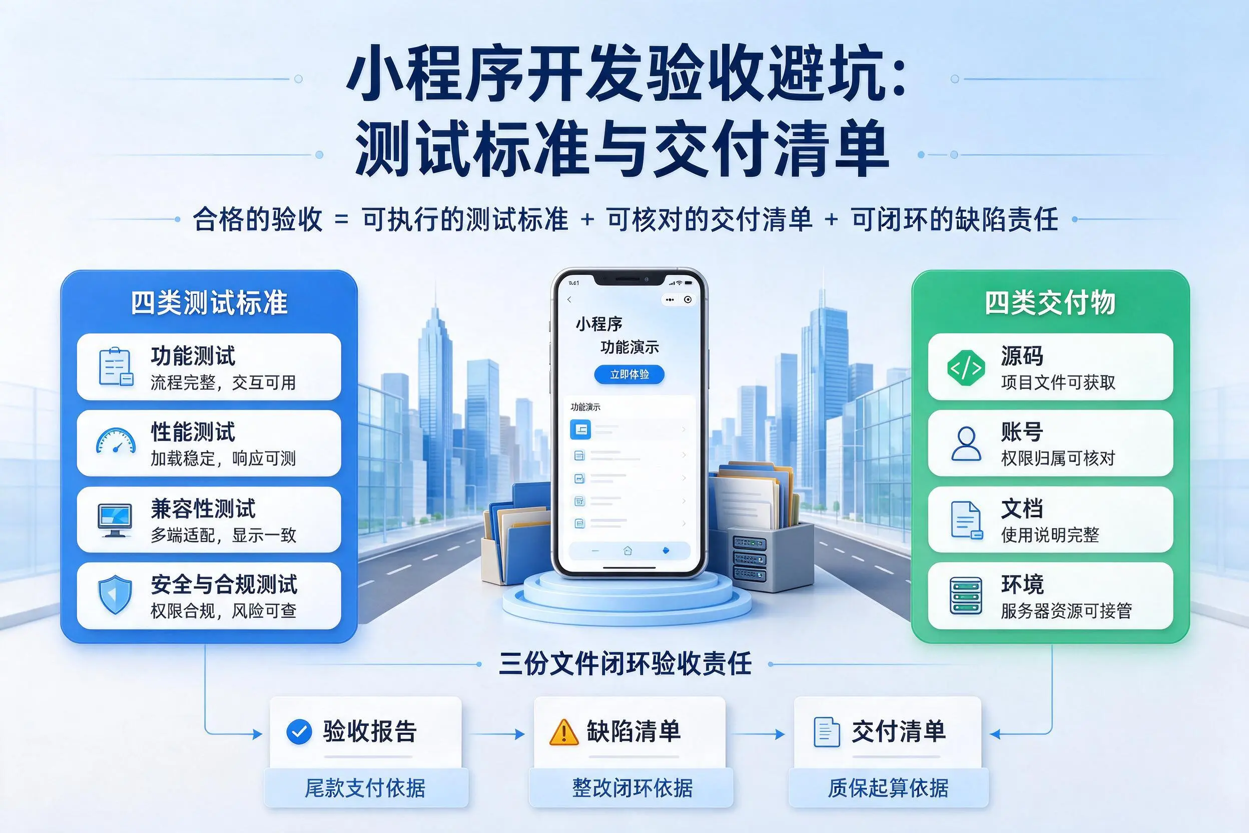 白杨小程序开发验收避坑：测试标准与交付清单