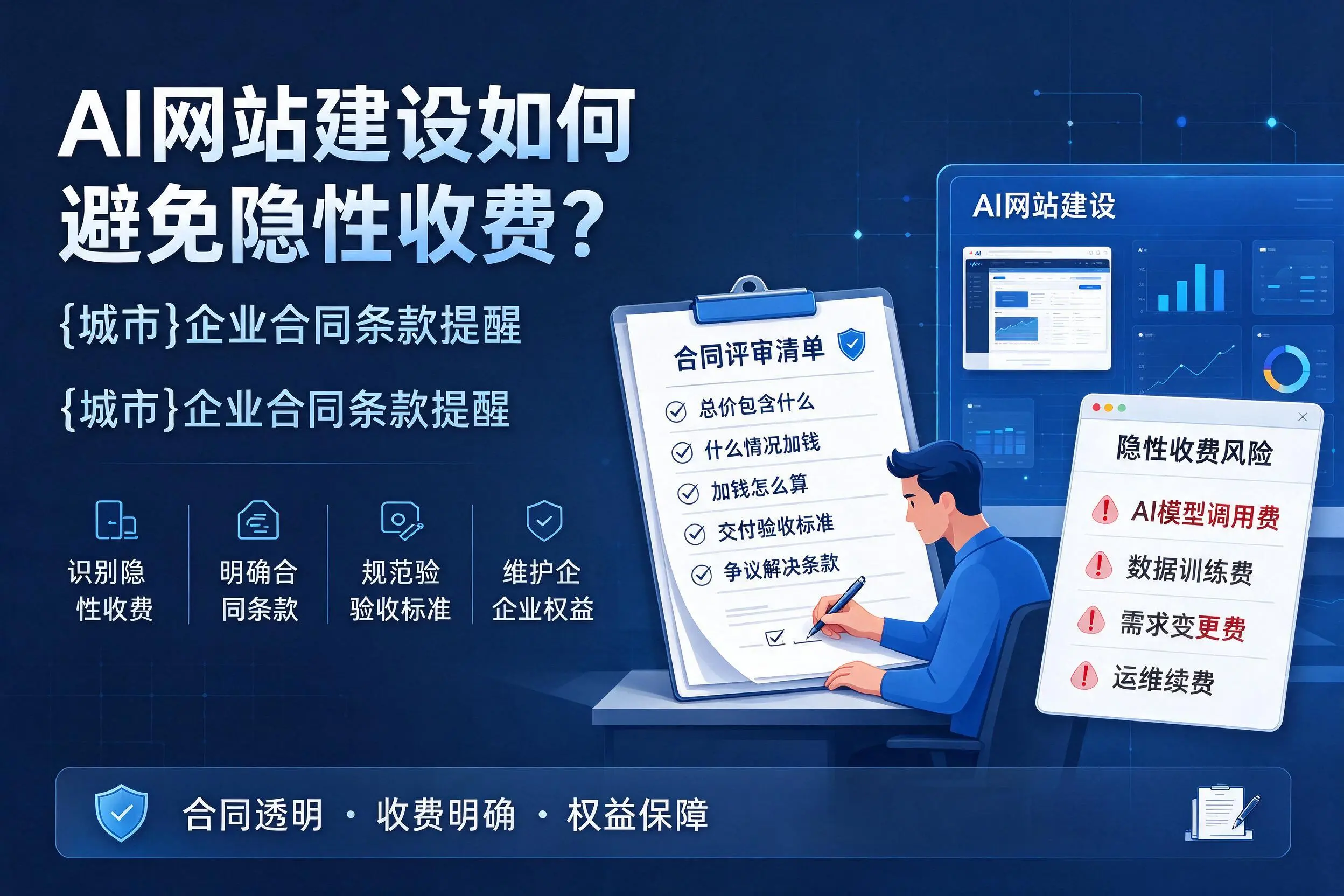 AI网站建设如何避免隐性收费？白杨企业合同条款提醒