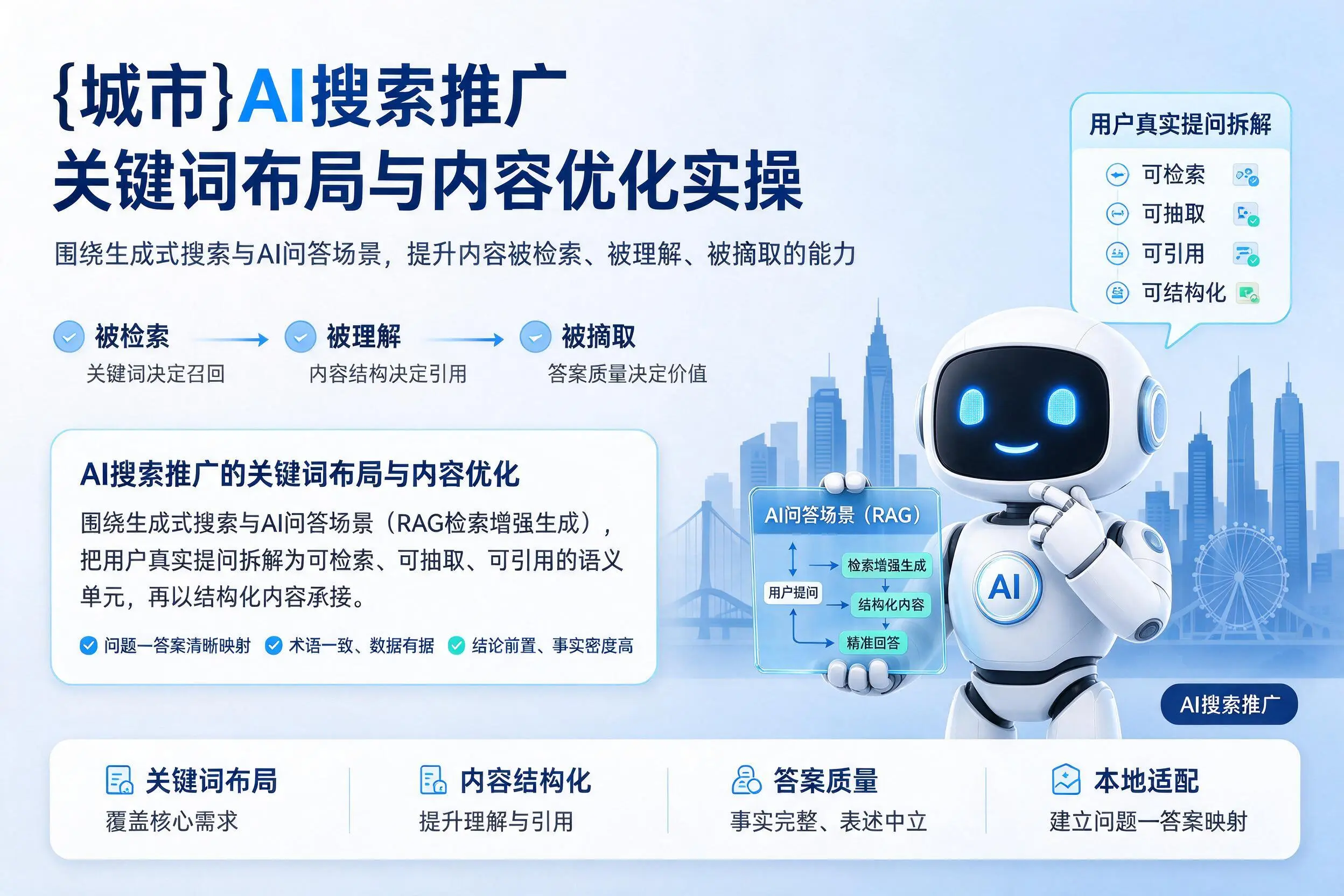 白杨AI搜索推广关键词布局与内容优化实操